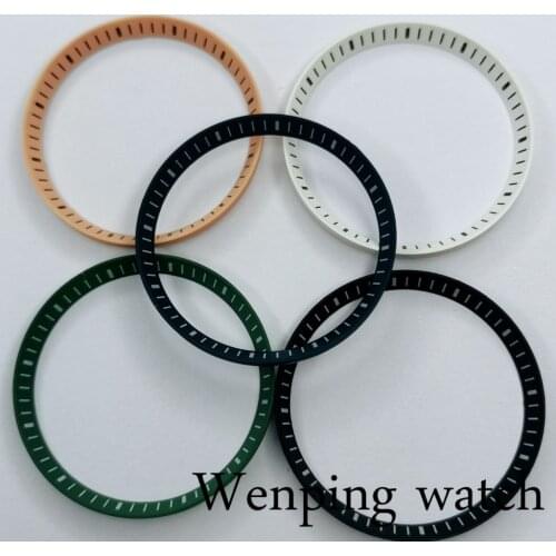 New 30.3mm Plastic Chapter Ring Fit For fit for SKX007 SRPD Watch Case Parts For NH35 NH36 Movement