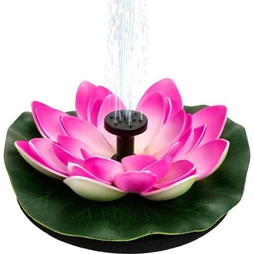 Floating Solar Fountain Garden Waterfall Fountain Pool Pond Bird Bath Solar Panel Powered Fountain Water Pump Garden Decoration