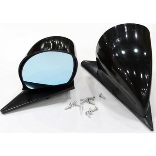 Fit 92-96 Civic 4Dr Sedan Manual Adjustable Spoon Style JDM Side View Mirror (Fits: Civic) 03-14 lotus
