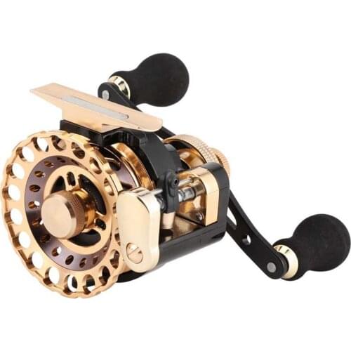 B65 All Metal Fishing Wheel Left Hand Sea Rod Raft Wheel 10+1 Bearing 2.6:1 Gear Ratio Fishing Raft Wheel Ice Boat Fishing Reel