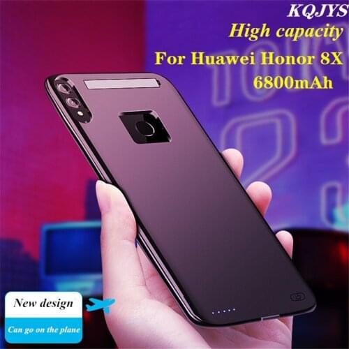 KQJYS Portable Power Bank Battery Charging Cover For Honor 8X Battery Case Backup Battery Charger Cases For Huawei Honor 8X
