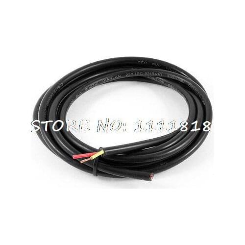 17/2 AWG Wire Copper Core Conductor Electric RVV Cable 3 Meter 9.8 Feet