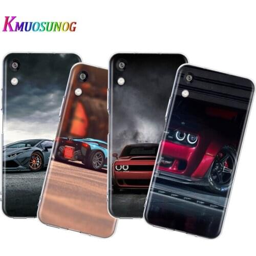 Transparent Cover luxury cool sports car For Honor 8S 8C 8X MAX 8A 8 7S 7A 7C Play 3E Prime Pro 2020 2019 Phone Case
