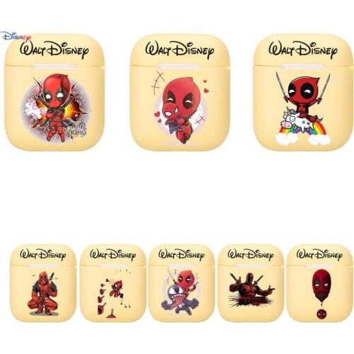 Disney Superhero Deadpool Silicone Case For Apple Airpods 1/2 Cover Protective Earphone Case Headphones Cases Protective For App