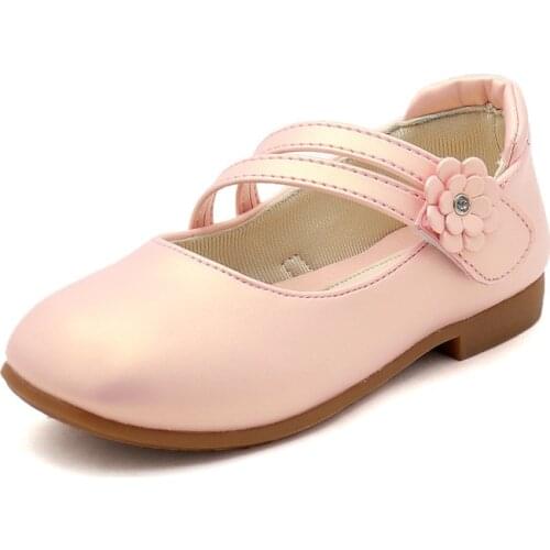 2020New Kids Shoes Girls Princess Shoes For Wedding party girls school shoes chaussure fille white pink gold 3-15Years Old Kids