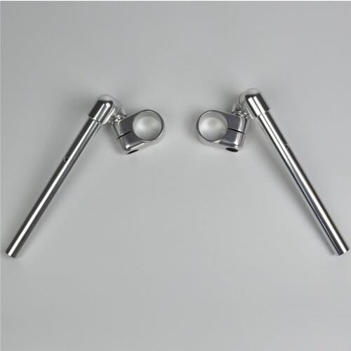 Vintage Motorcycle Clip-on Handlebar 41mm Clip Ons Bar 360 Degree Adjustable Retro Bike Cafe Racer Aluminum Alloy Steering Wheel