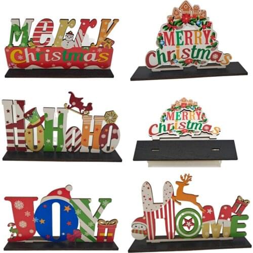 1pcs Wooden Decorations Christmas Creative Diy Wooden Home Decorations Give Gifts And Crafts Christmas Decorations