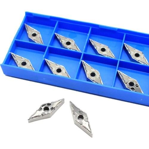 10PCS aluminum alloy blade VNMG160404 HA H01 stainless steel outer round aluminum tool lathe tool CNC machine tools cutting tool