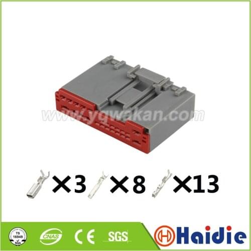 2sets 24pin auto electrical housing plug 307001244 plastic wiring harness unsealed connector 30700-1244