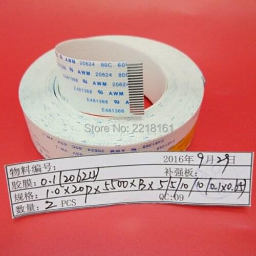 20pins main board long data cable for Seiko printhead /Infinity Challenger Phaeton JHF Vista Galaxy FFC flat data cable 2pcs