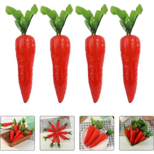 20pcs Artificial Carrot Easter Party Decoration Ornament Craft Easter Carrot Party Decorative Fake Vegetables