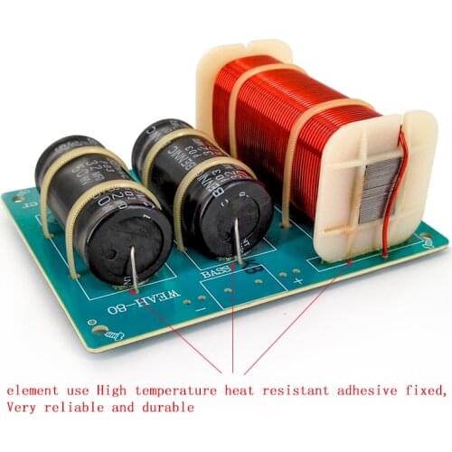 2pcs 4~8Ω 500W Car subwoofer Crossover Filters Home Audio bass Speaker Divider
