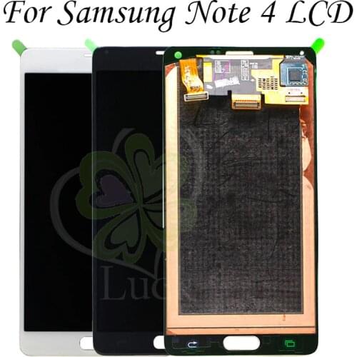 5.7" AMOLED Screen For SAMSUNG Galaxy Note 4 LCD Display Touch Screen Digitizer for samsung Note4 N910 N910A N910F N910K lcd