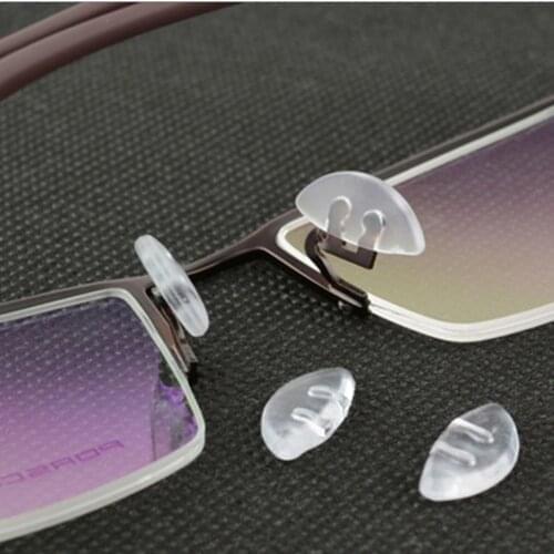 50Pairs(100pcs) Anti Slip PVC Nose Pads For Eyeglasses Sunglass Glass Spectacles Eyewear insert eyewear nose pad