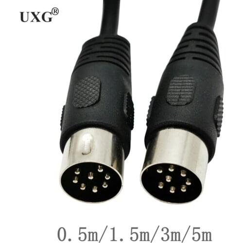 8 Pin Din Male To Male Speaker Audio Cable Adapter For Surveillance Automotive Computers Television Precision 50cm 150cm 3m 5m