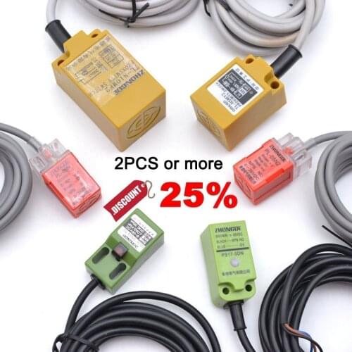 Free Shipping Sensor Square Shell Induction Metal Inductive Screen Shield Type sensor Proximity Switch