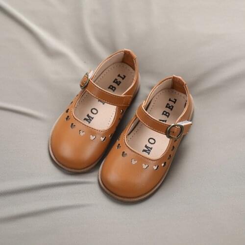 Children Shoes for Girls Princess Shoes Spring Autumn Baby Girl Leather Sneakers Fashion Kids Non-slip Soft Bottom Single Shoes