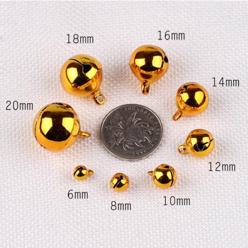 Diy jewelry accessories handmade material bracelet gold copper bell pet small bell
