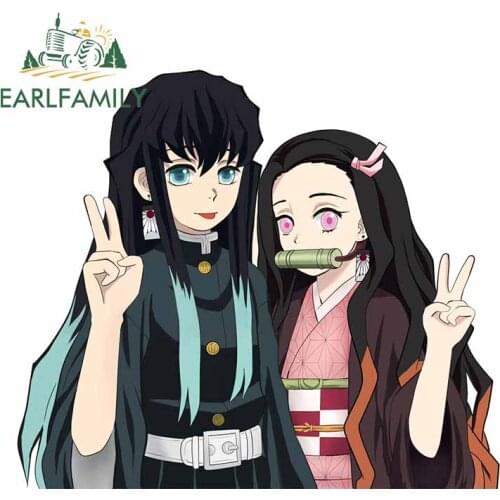 EARLFAMILY 13cm x 11.2cm for Anime DIY Car Decals Waterproof Car Accessories Laptop Windshield Custom Printing Stickers