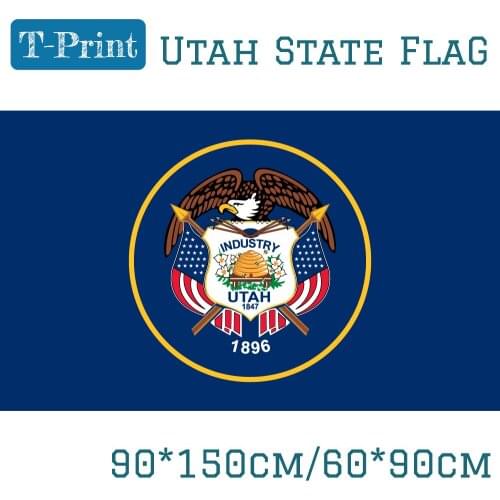 State of Utah Banner Flag 3x5ft American Polyester Size 90*150cm 60*90cm Flag USA Flying For Office Home Decoration
