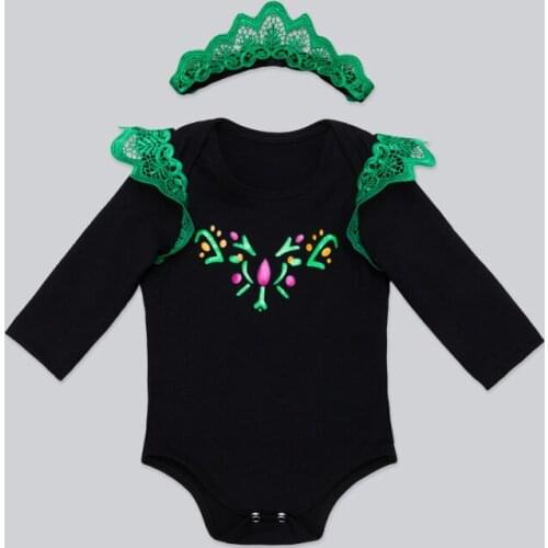 Lovely Angel Costume Baby Girls Outfit Bebe Kids Lace Romper Tutu Jumpsuit Overall Children Baby Infant Clothing 2PCS Green 017