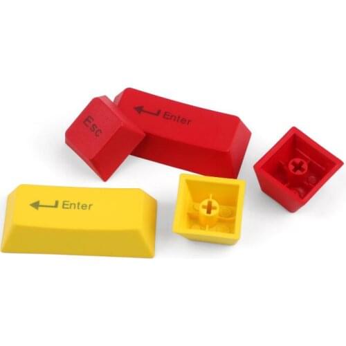 Red PBT Keycap for Mechanical Keyboard Cherry mx Type Switches Side Print and Top Print