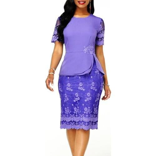Summer Dress Women 2021Elegant Sexy Split Embroidery Lace Party Vestidos Casual Plus Size Slim Patchwork Office Bodycon Dresses