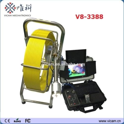 Hot selling! recording video / audio 40mm self-levelling camera waterproof drainage sewer pipeline inspection camera V8-3388