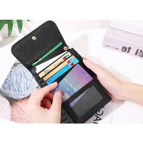 Small Women Wallets Fashion Top Quality Leather Card Holder Wallet For Women Business Card Holder