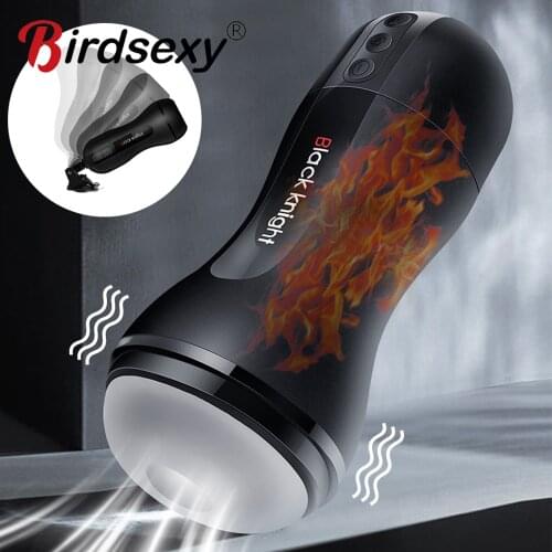 Heating Sucking Male Masturbator Blowjob Deep Throat Vibration Automatic Suction Oral Sex Cup Adult Intimate Adult Toys for Men