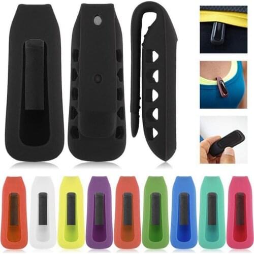 2019 New Colorful Silicone Rubber Holder Clip Case Replacement Silicagel Protective Cover Clip Case For Fitbit One Smart Tracker