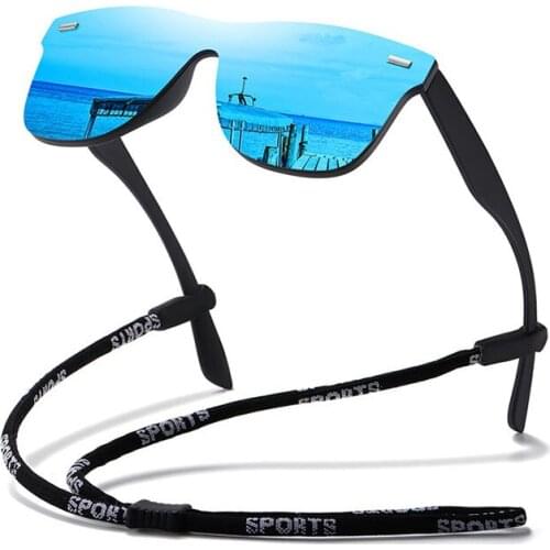 New Fashion Polarized Sunglasses Sunglasses Driving Night Vision Glasses One-Piece Goggles Men and Women Anti-UV Trend Eyeware