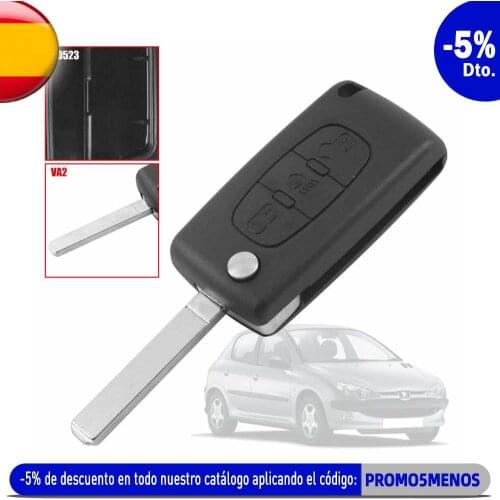 OcioDual CE0523 VA2 Light 3 Buttons Flip Key Shell Case for Peugeot 206 207 306 307 308 407 607 806 Citroen C2 C3 C4 C5 C6 C8