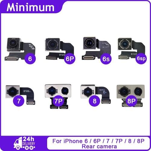 Original Main Rear Camera For iPhone 6 6s Plus Back Camera Sensor Flex Cable Repair Phone Parts For iPhone 7 8 Plus