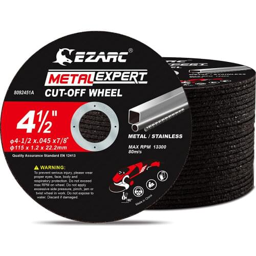 EZARC Cut Off Wheels 25Pcs, 115 mm x 1.2 mm x 22.2 mm Cutting Wheel, Metal & Satinless Steel Cutting Disc for Die Grinder