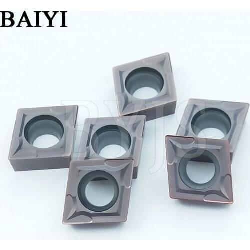 10pcs CCMT09T304 LF6018 CCMT09T308 LF6018 high quality carbide inserts blade cnc cutting tools lathe tool