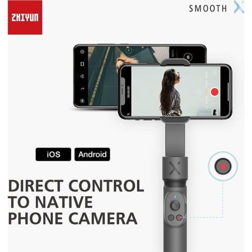 ZHIYUN Smooth X Portable Mini Gimbal 3-Axis Smartphone Gimbal extensionable Stabilizer for iPhone Android Phones