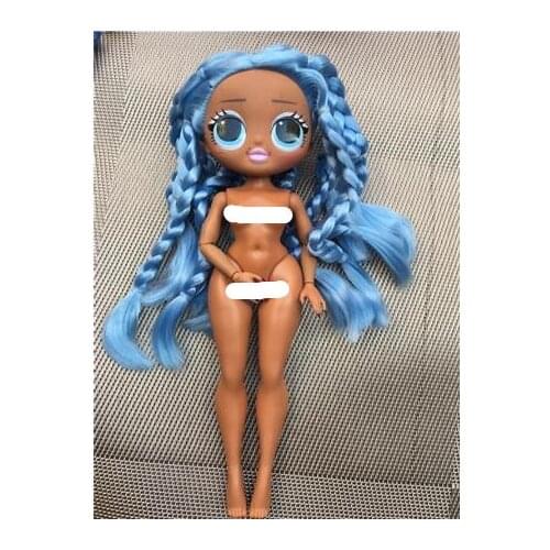 Rare Collection Fashion Big Sister Doll Head lols Girl Doll Original Body Toy Hair DIY Doll Part Girl Fashion DIY Dressing Toy