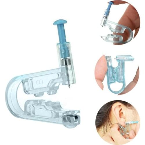 Manual Disposable Safe No Pain Ear Piercing With Ear Stud Asepsis Piercing Tool