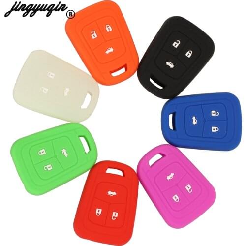 Silicone 3 Button Silicone Smart Remote Car Key Case Cover For Chevrolet Sonic 2012- 2013 Car-styling Holder Protector