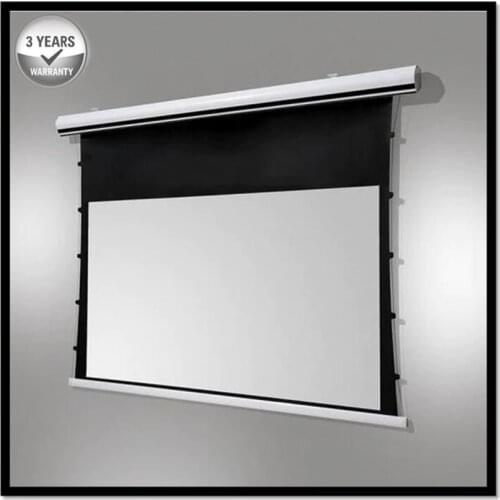 T2HFWG Premium Tab-Tensioned Matte grey series, 16:9HDTV 4K/8K Tensioned Electric Motorized Projection Projector Screen