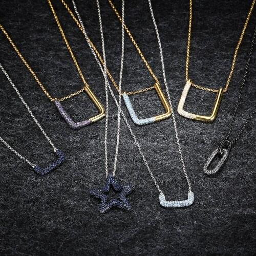 LIDU High Quality 925 Silver Pentacle Adjustable Necklace Makes A Stylish And Elegant Monaco Jewelry Gift For Friends