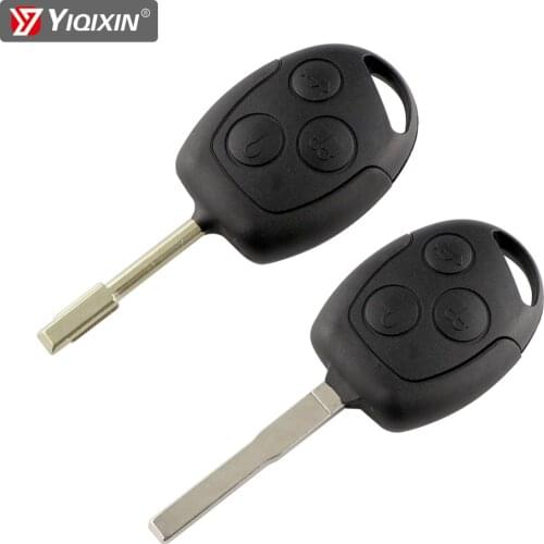 YIQIXIN For Ford Mondeo Focus 2 3 Festiva Fiesta Transit Key Shell 3 Button Remote Car Key Remote Case With FO21 HU101 Blade