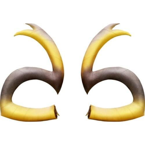 Game Arknights Carnelian Cosplay Horns Head Clip Headwear Hairwear Hair Clip Cosplay Props Accessories Halloween Fancy Party