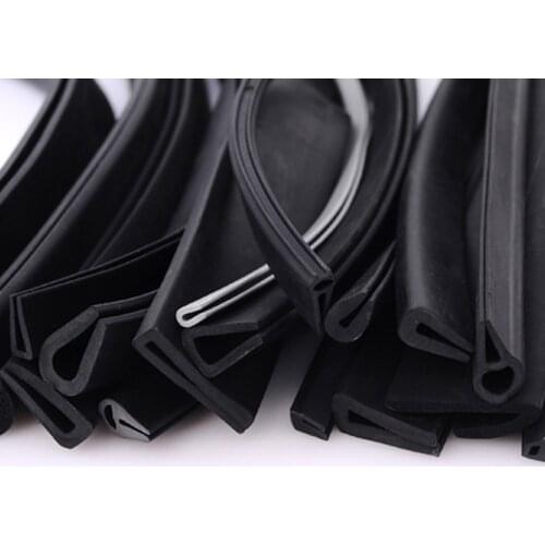 1 Meter U Channel EPDM Edge Trim Strip Edge Guard Rubber Sealing Strip Shower Glass Weatherstrip Car Door Protector