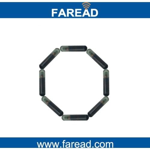 X100pcs passive RFID Glass Tag with 15 digital numbers 2.12*12mm 134.2Khz ISO11784/5
