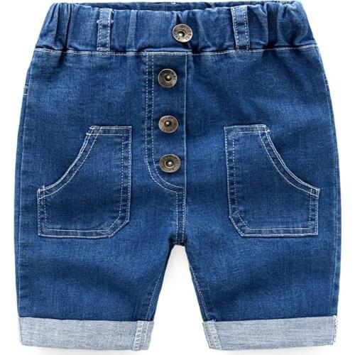 2018 summer kids Denim shorts boys girls Harem Pants loose casual sports pants kids clothes toddler baby Jeans Children clothing