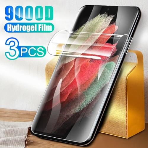 3PCS hydrogel film for samsung galaxy S21 ultra 5G smartphone screen protector for samsung S 21plus 21 plus film cover not glass
