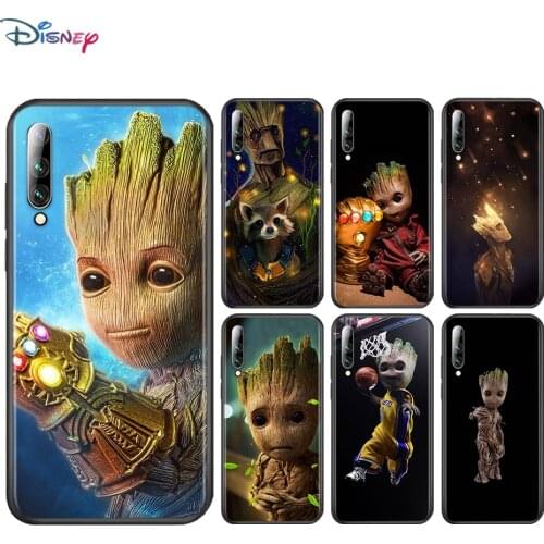Guardians Groot Marvel For Samsung Galaxy A90 A80 A70 S A60 A50S A30 S A40 S A2 A20E A20 S A10S A10 E Black Phone Case