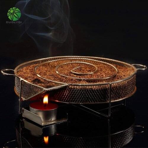 Duolvqi Barbecue Wood Chip Smoking Box Stainless Steel Sawdust Box Smoke Generators For BBQ Grill Meshes Bacon Smoked Meat